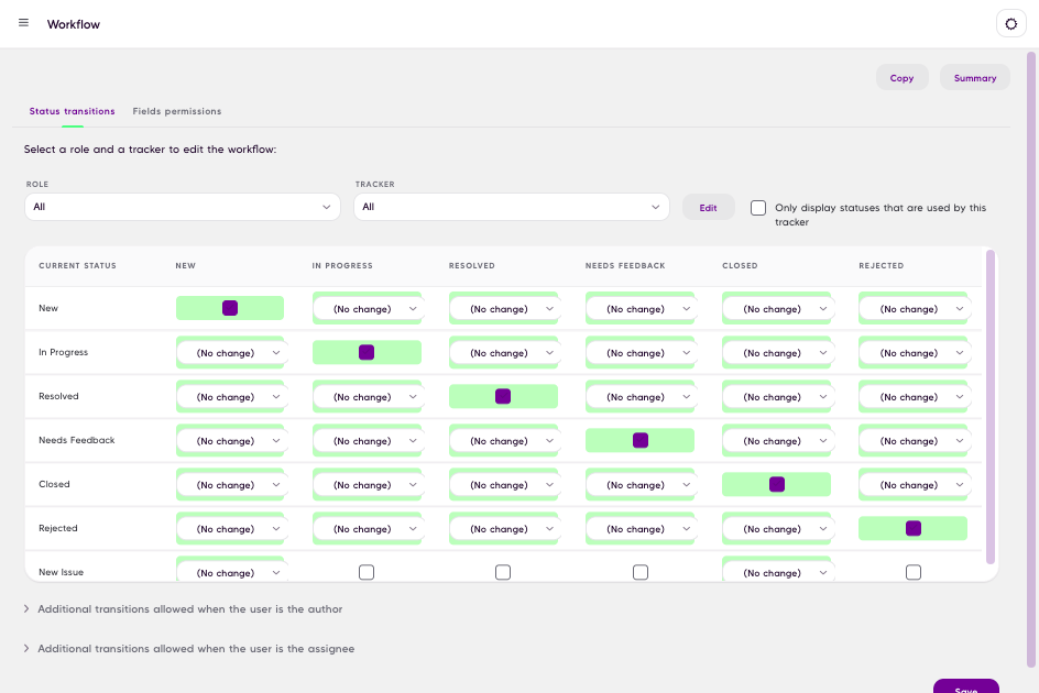 Issue Tracker screenshot