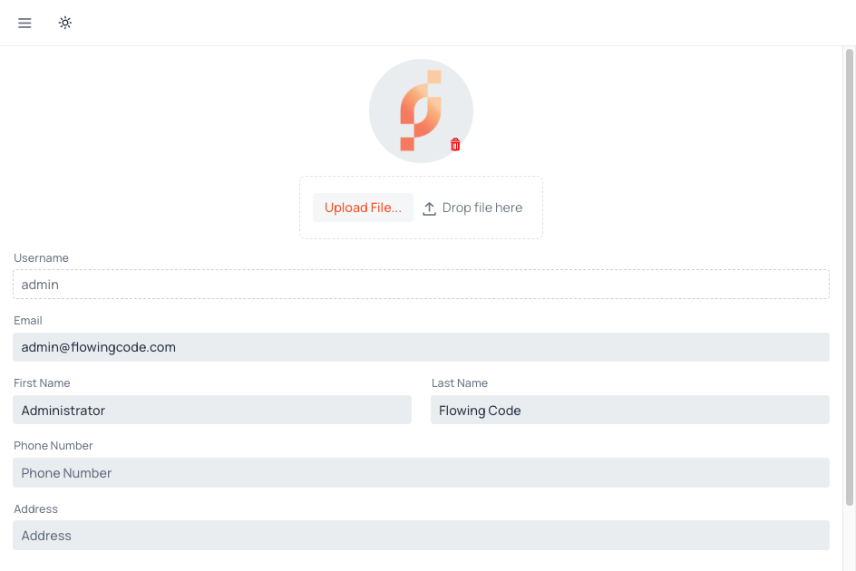 User Profile screenshot